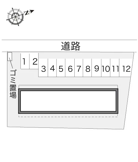 ★手数料０円★広島市佐伯区五日市町上河内　月極駐車場（LP）